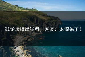 91论坛爆出猛料，网友：太惊呆了！