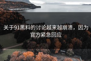 关于91黑料的讨论越来越崩溃，因为官方紧急回应