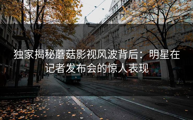 独家揭秘蘑菇影视风波背后：明星在记者发布会的惊人表现